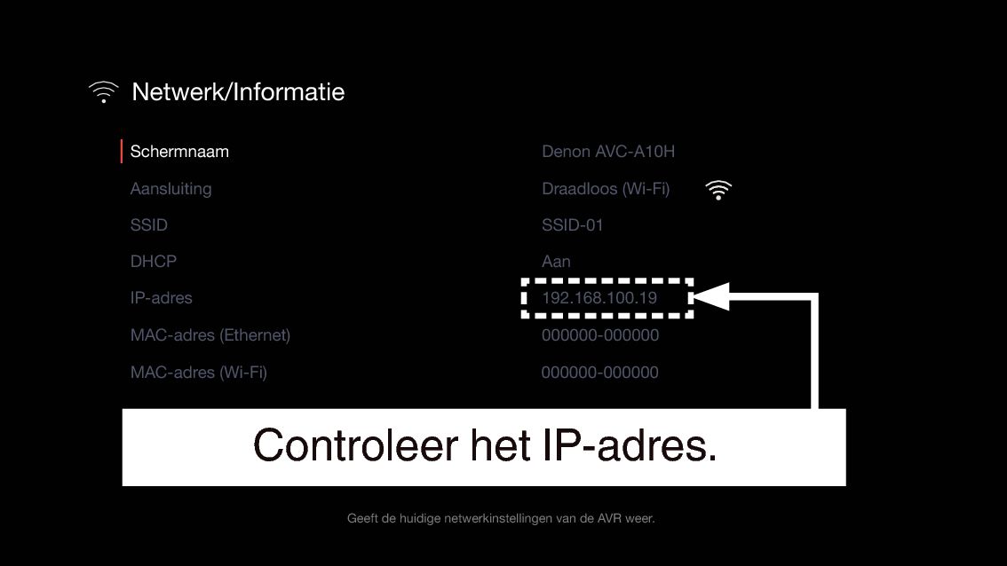 GUI NetworkInfo AVCA10H